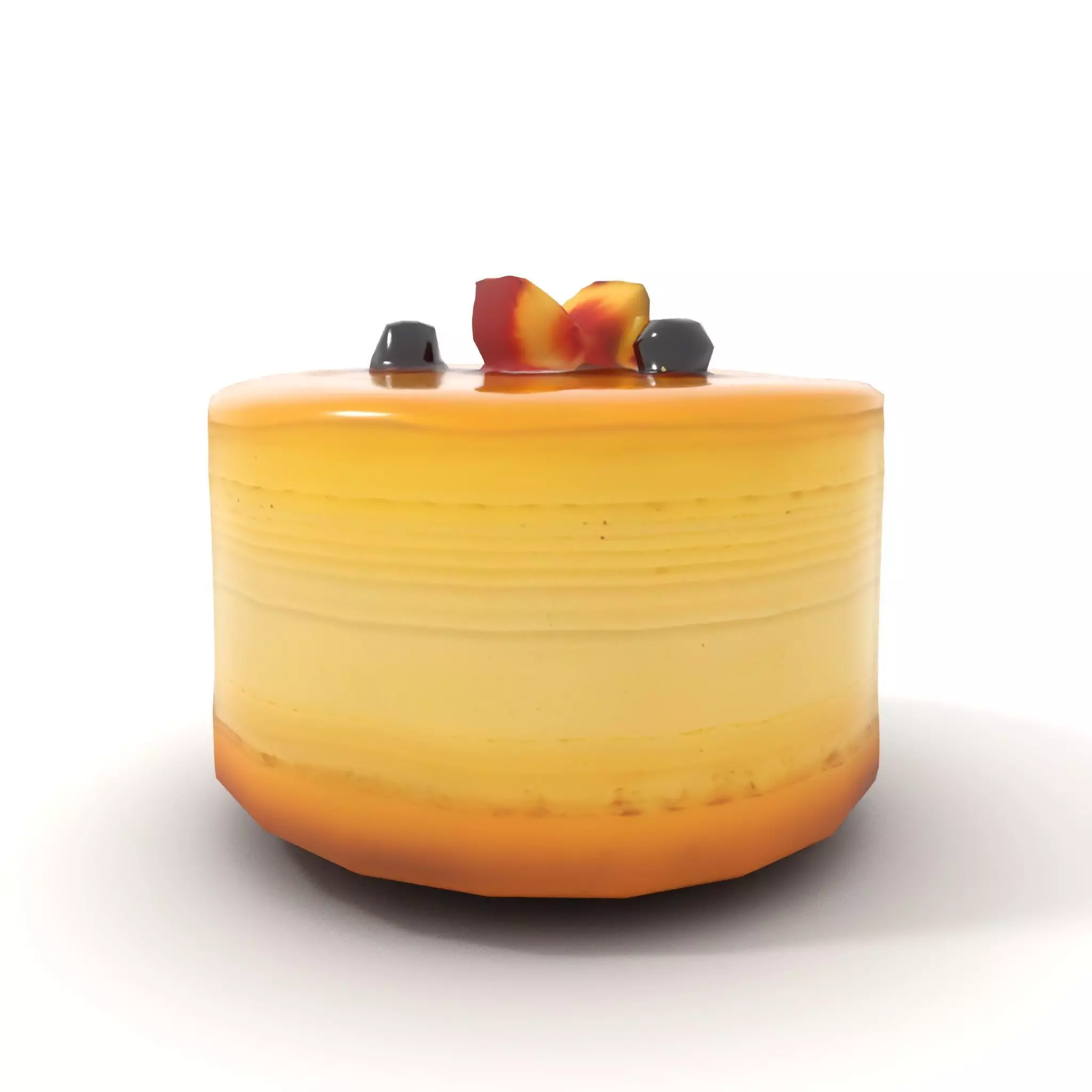 Blueberry Cheesecake Delight model pack Low-poly 3D model_7