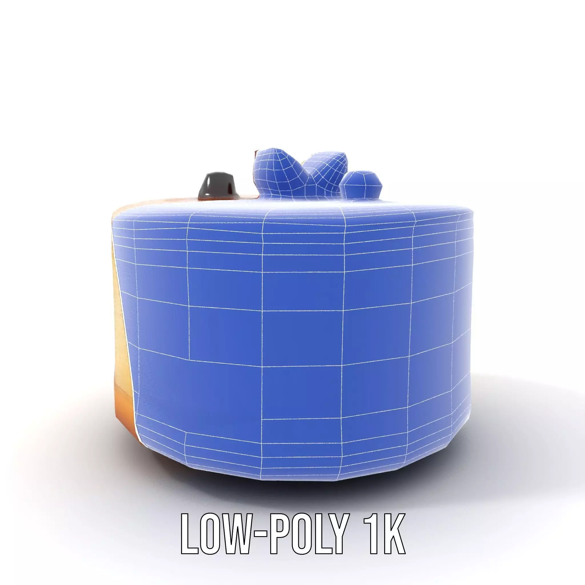Blueberry Cheesecake Delight model pack Low-poly 3D model_14