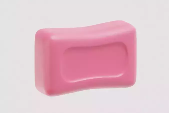 Bar of soap 3d model Low-poly 3D model