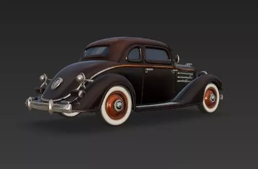Duesenberg J Series 3D Model  Classic Luxury Car 3D print model_30