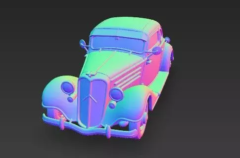 Duesenberg J Series 3D Model  Classic Luxury Car 3D print model_19