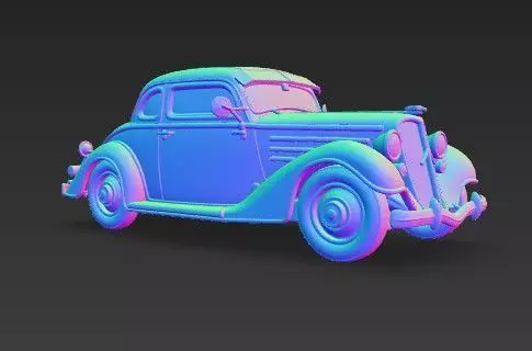Duesenberg J Series 3D Model  Classic Luxury Car 3D print model_21
