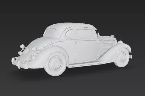 Duesenberg J Series 3D Model  Classic Luxury Car 3D print model_9