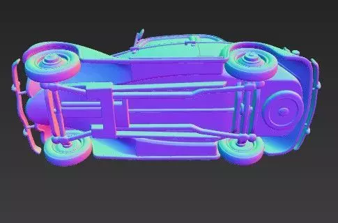 Duesenberg J Series 3D Model  Classic Luxury Car 3D print model_29