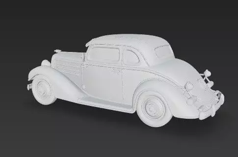 Duesenberg J Series 3D Model  Classic Luxury Car 3D print model_13