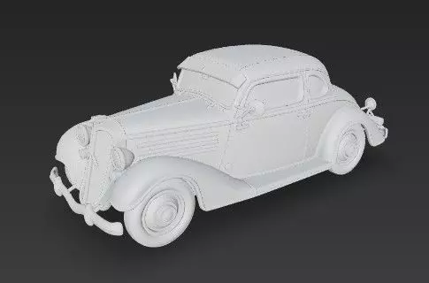 Duesenberg J Series 3D Model  Classic Luxury Car 3D print model_3