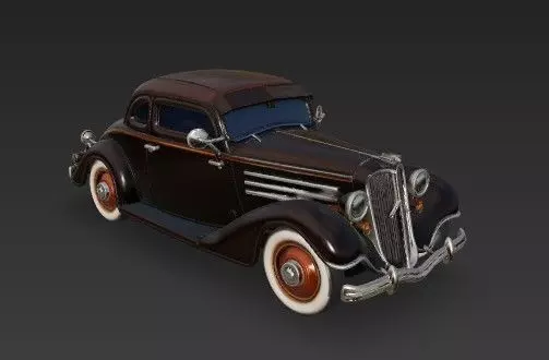 Duesenberg J Series 3D Model  Classic Luxury Car 3D print model_1
