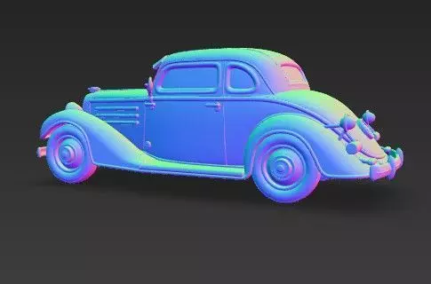 Duesenberg J Series 3D Model  Classic Luxury Car 3D print model_27