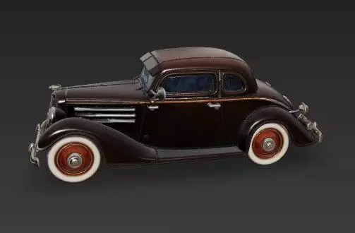 Duesenberg J Series 3D Model  Classic Luxury Car 3D print model_34