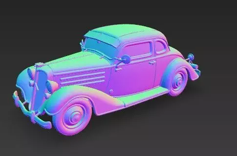 Duesenberg J Series 3D Model  Classic Luxury Car 3D print model_28