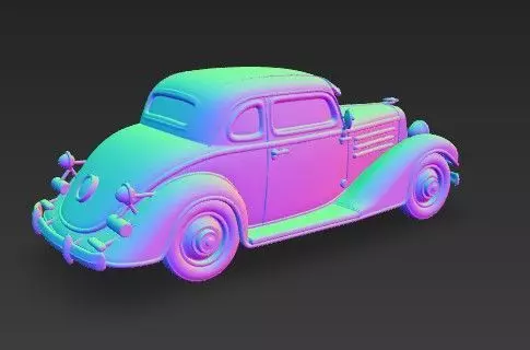 Duesenberg J Series 3D Model  Classic Luxury Car 3D print model_24
