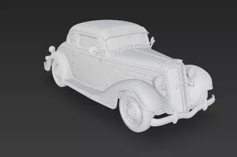 Duesenberg J Series 3D Model  Classic Luxury Car 3D print model_6