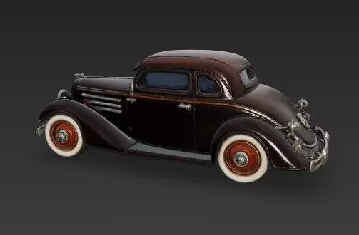 Duesenberg J Series 3D Model  Classic Luxury Car 3D print model_33