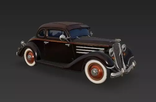 Duesenberg J Series 3D Model  Classic Luxury Car 3D print model_12
