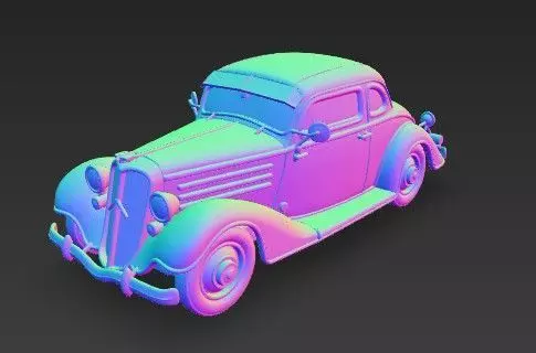 Duesenberg J Series 3D Model  Classic Luxury Car 3D print model_18