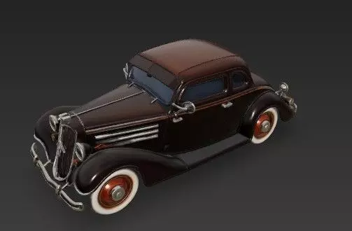 Duesenberg J Series 3D Model  Classic Luxury Car 3D print model_35