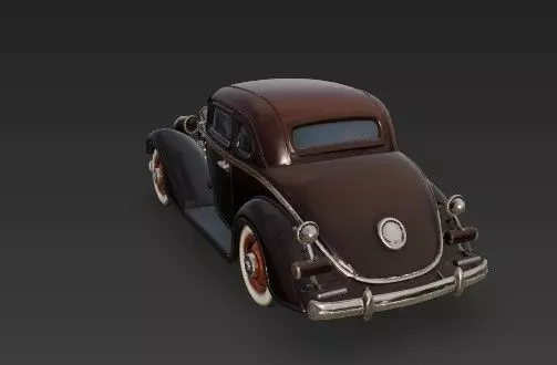 Duesenberg J Series 3D Model  Classic Luxury Car 3D print model_32
