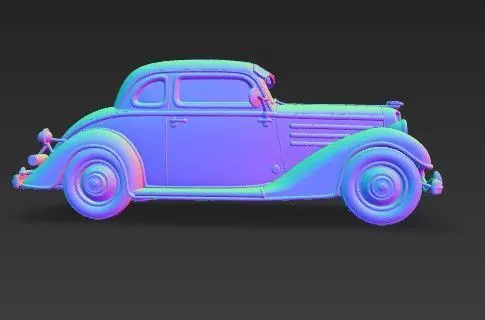 Duesenberg J Series 3D Model  Classic Luxury Car 3D print model_22