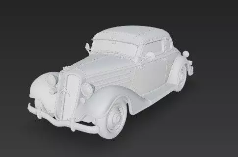 Duesenberg J Series 3D Model  Classic Luxury Car 3D print model_16