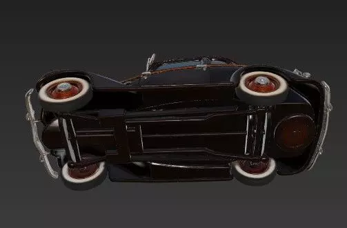 Duesenberg J Series 3D Model  Classic Luxury Car 3D print model_2