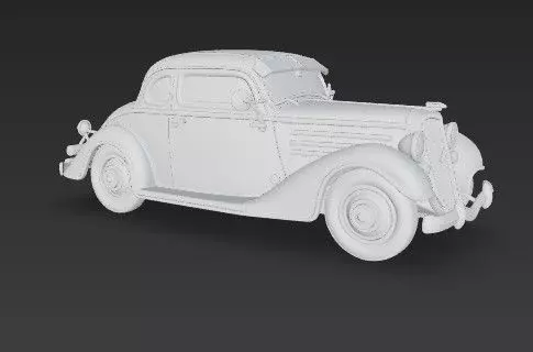 Duesenberg J Series 3D Model  Classic Luxury Car 3D print model_7