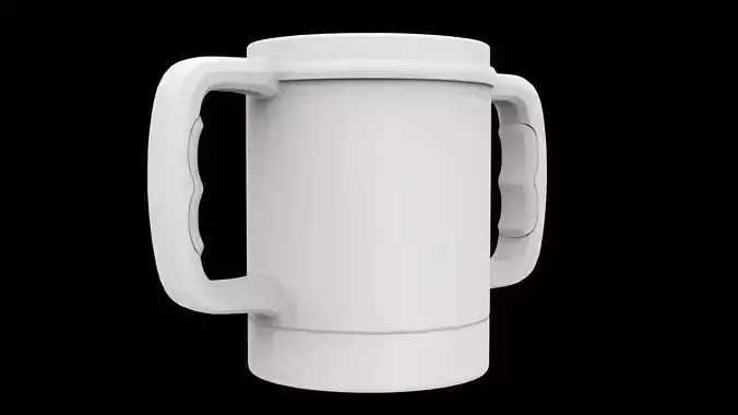 Dual-Handle Pint Holder 3D Printable Cup Cozy