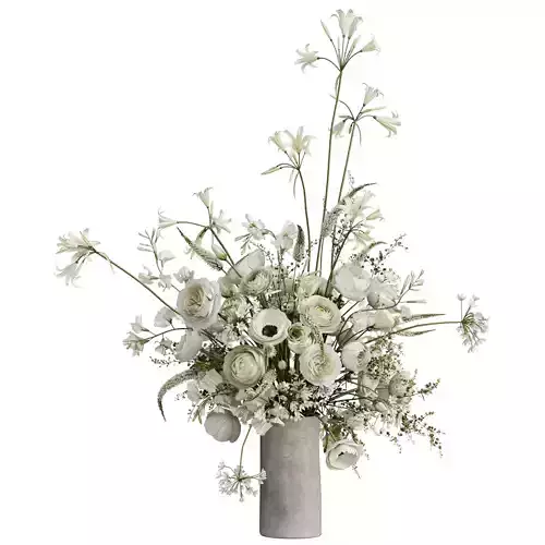 Flower In Vase 95 3D model Flower In Vase 95 3D model