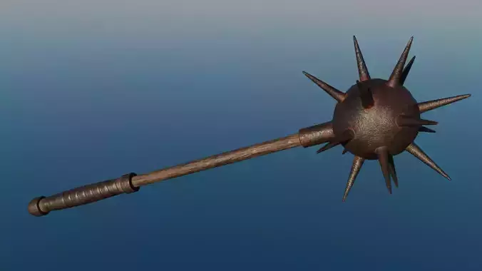 Morning Star - Old Rusty Medieval Weapon 