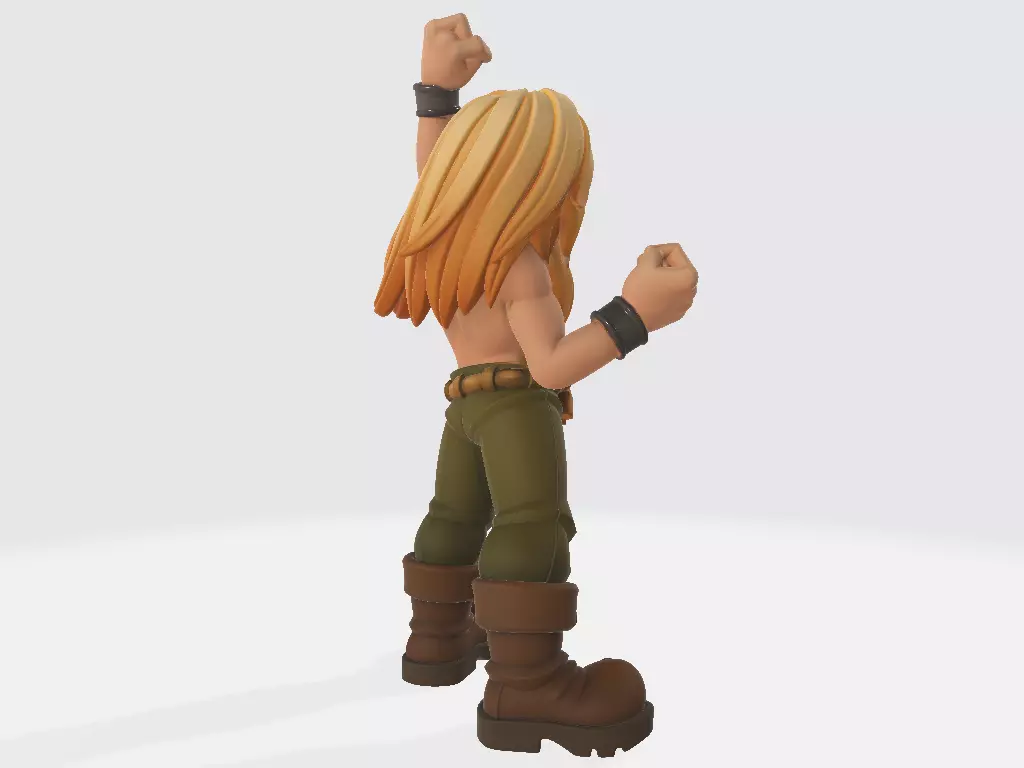 Metal Slug - Hyakutaro Ichimonji - Shoryuken 3D print model_4