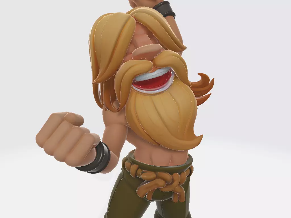 Metal Slug - Hyakutaro Ichimonji - Shoryuken 3D print model_6