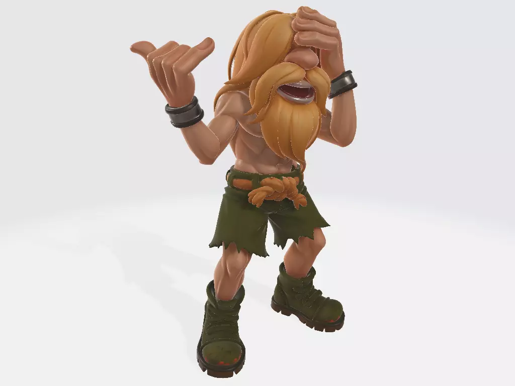 Metal Slug - Hyakutaro Ichimonji - Hang Loose 3D print model_1