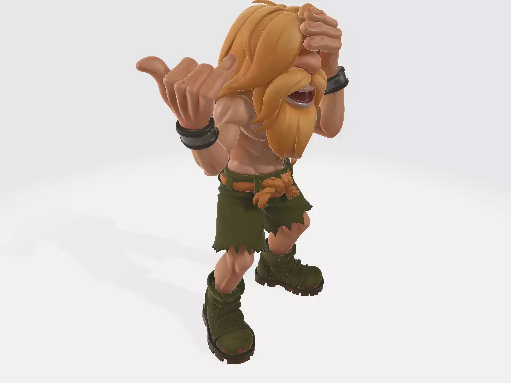 Metal Slug - Hyakutaro Ichimonji - Hang Loose 3D print model_5