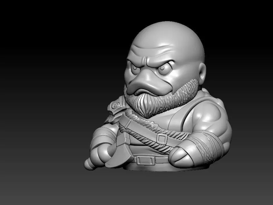 Rubber Duck - Krados model - 3D print 3D print model_3