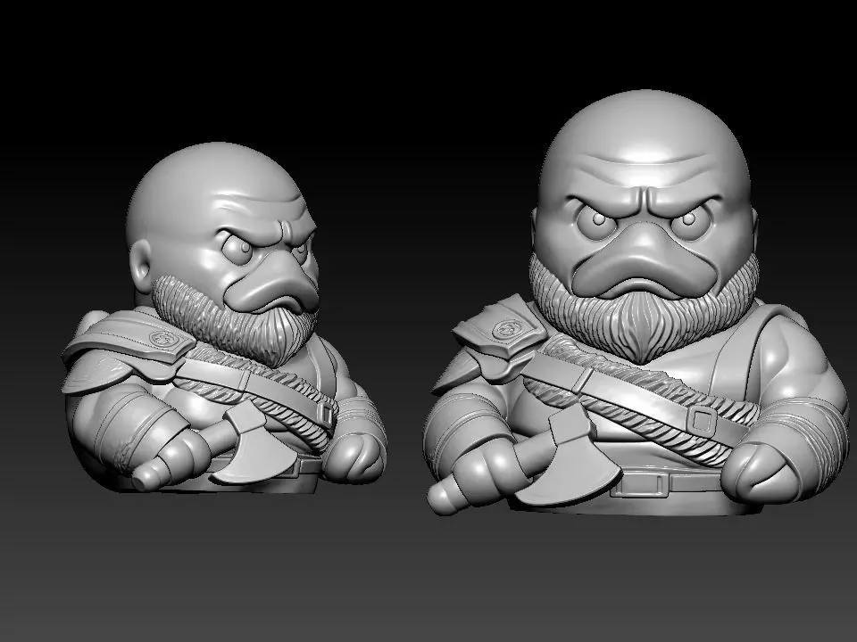 Rubber Duck - Krados model - 3D print 3D print model_2