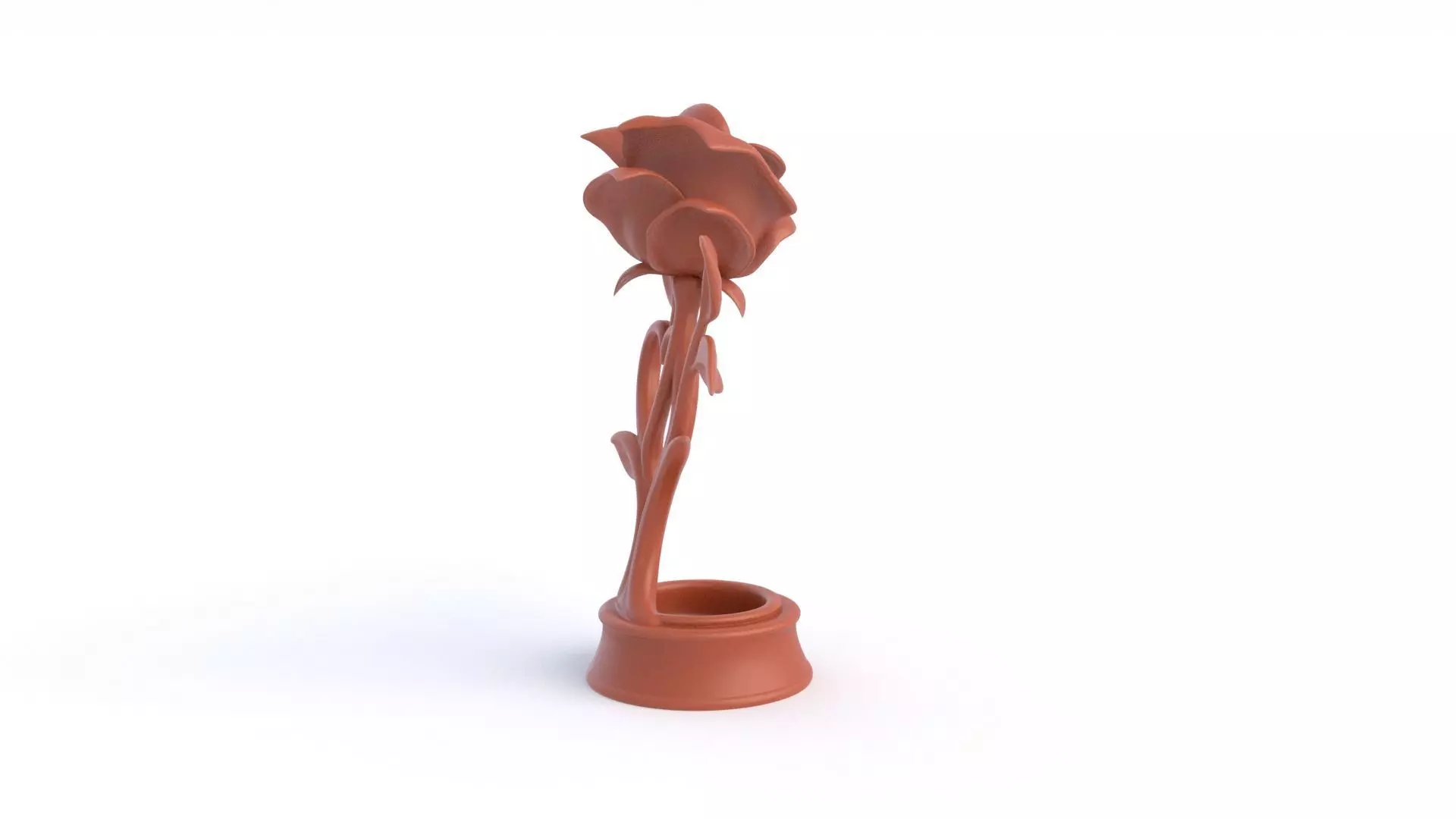 Rose Statue  3D print model_4