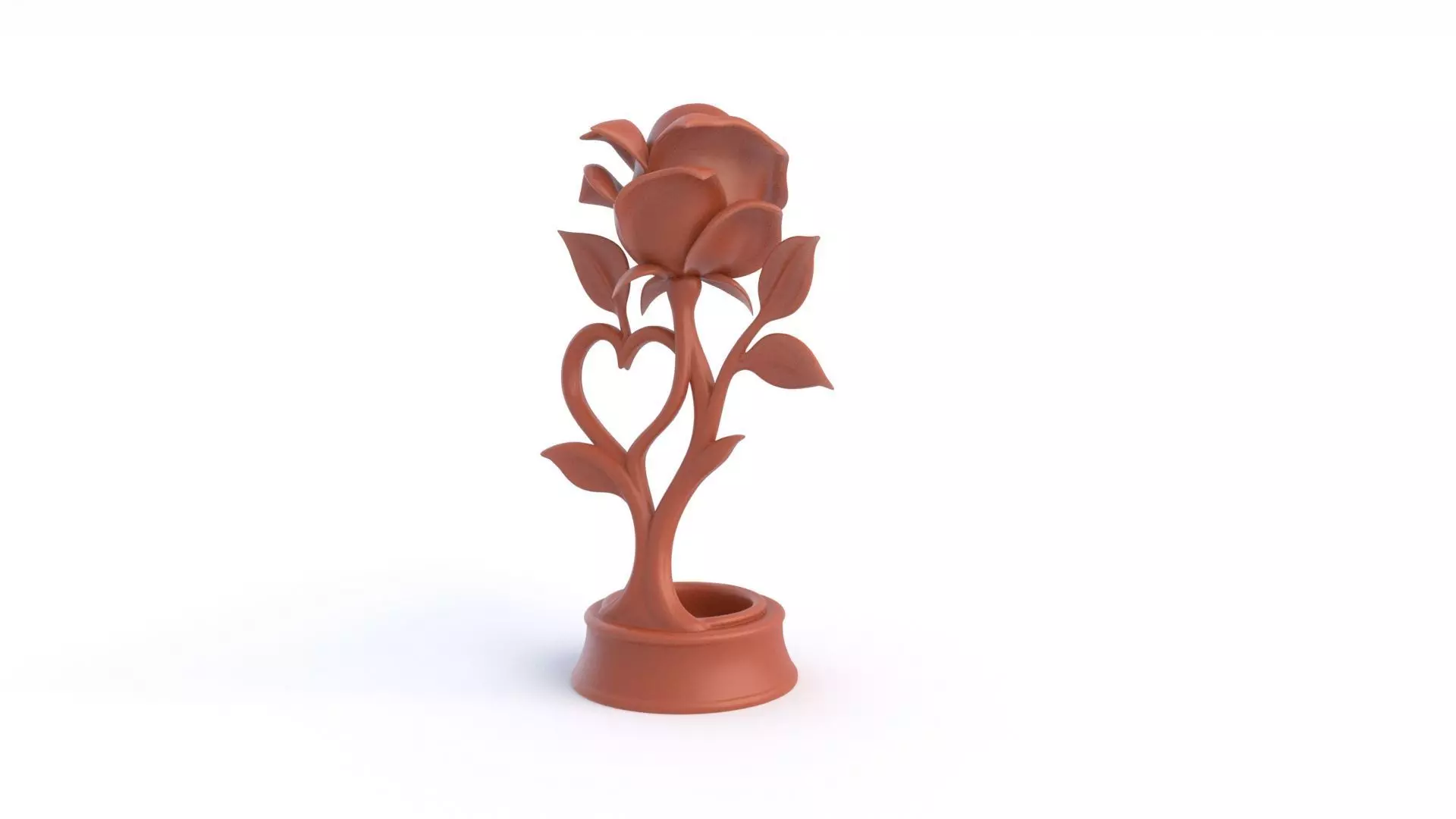Rose Statue  3D print model_5