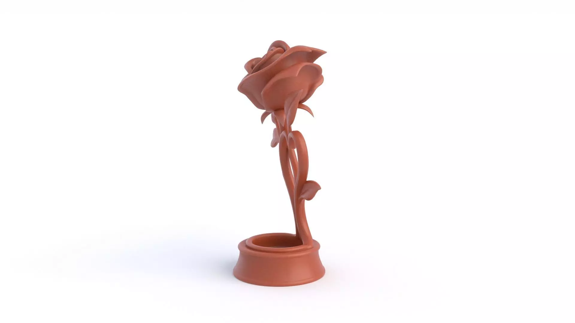 Rose Statue  3D print model_8
