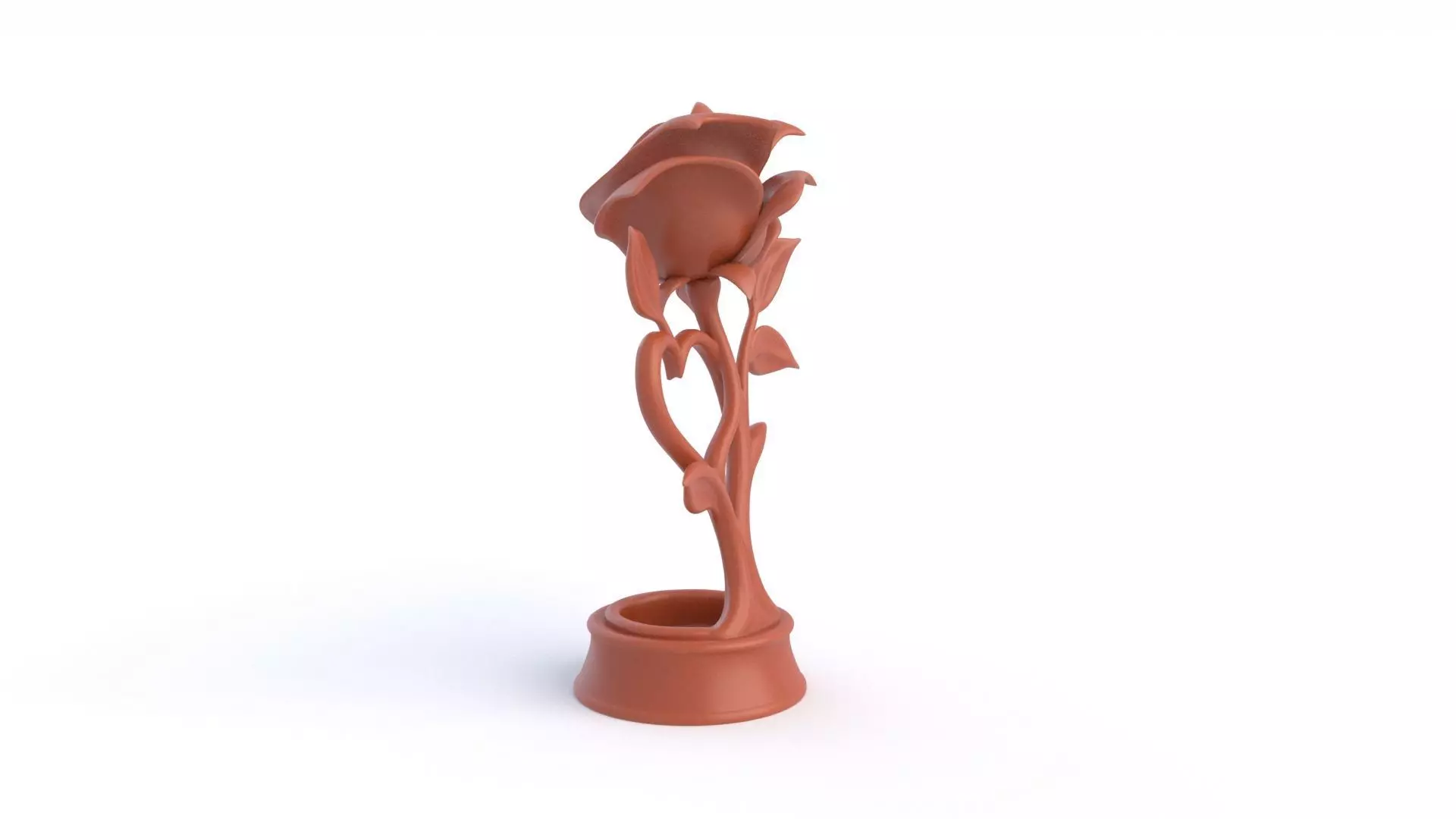 Rose Statue  3D print model_7
