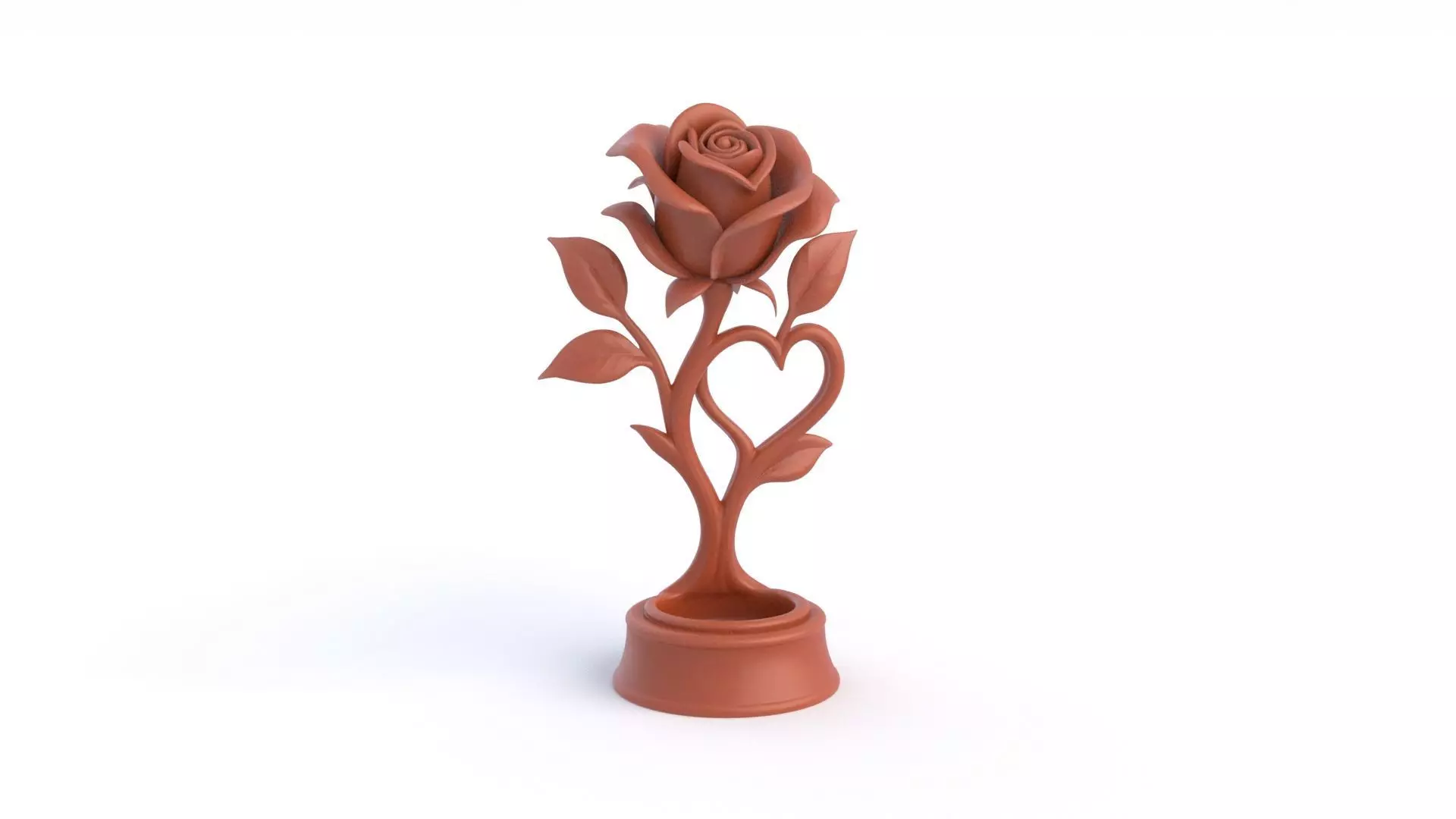 Rose Statue  3D print model_1