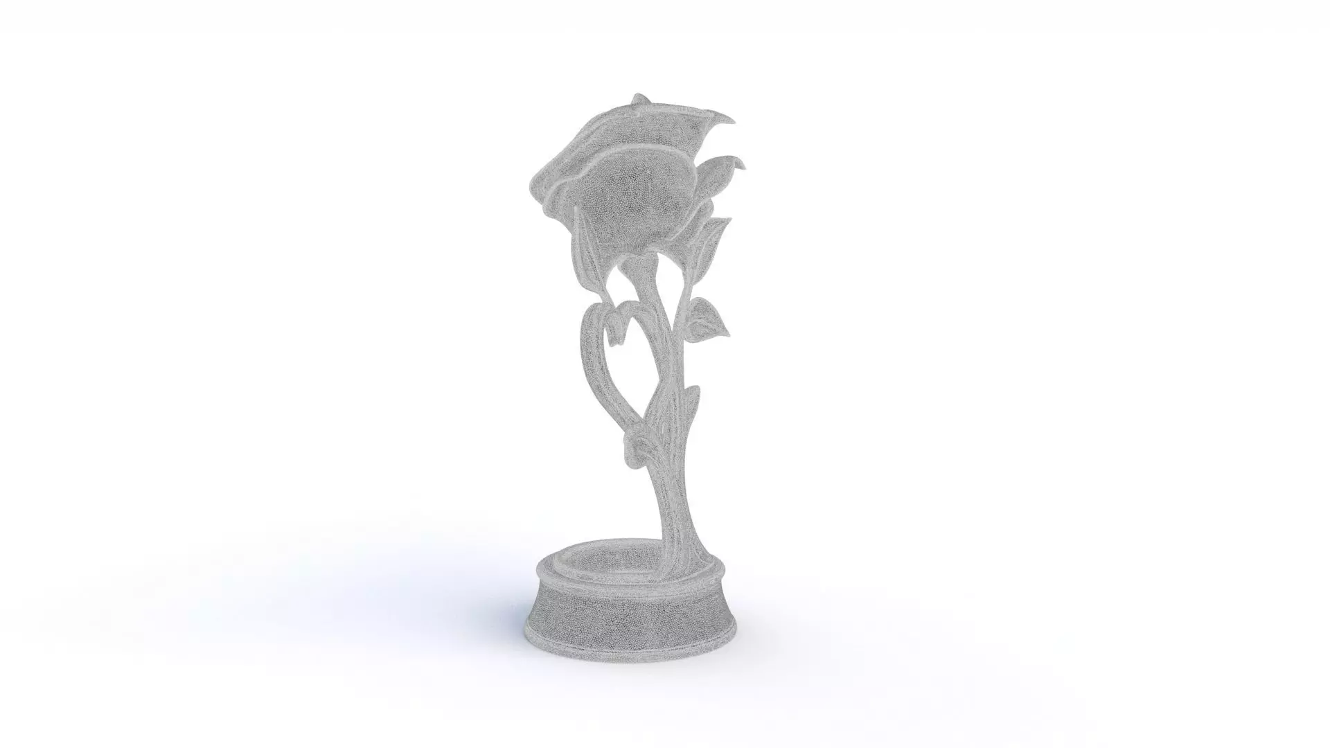 Rose Statue  3D print model_16