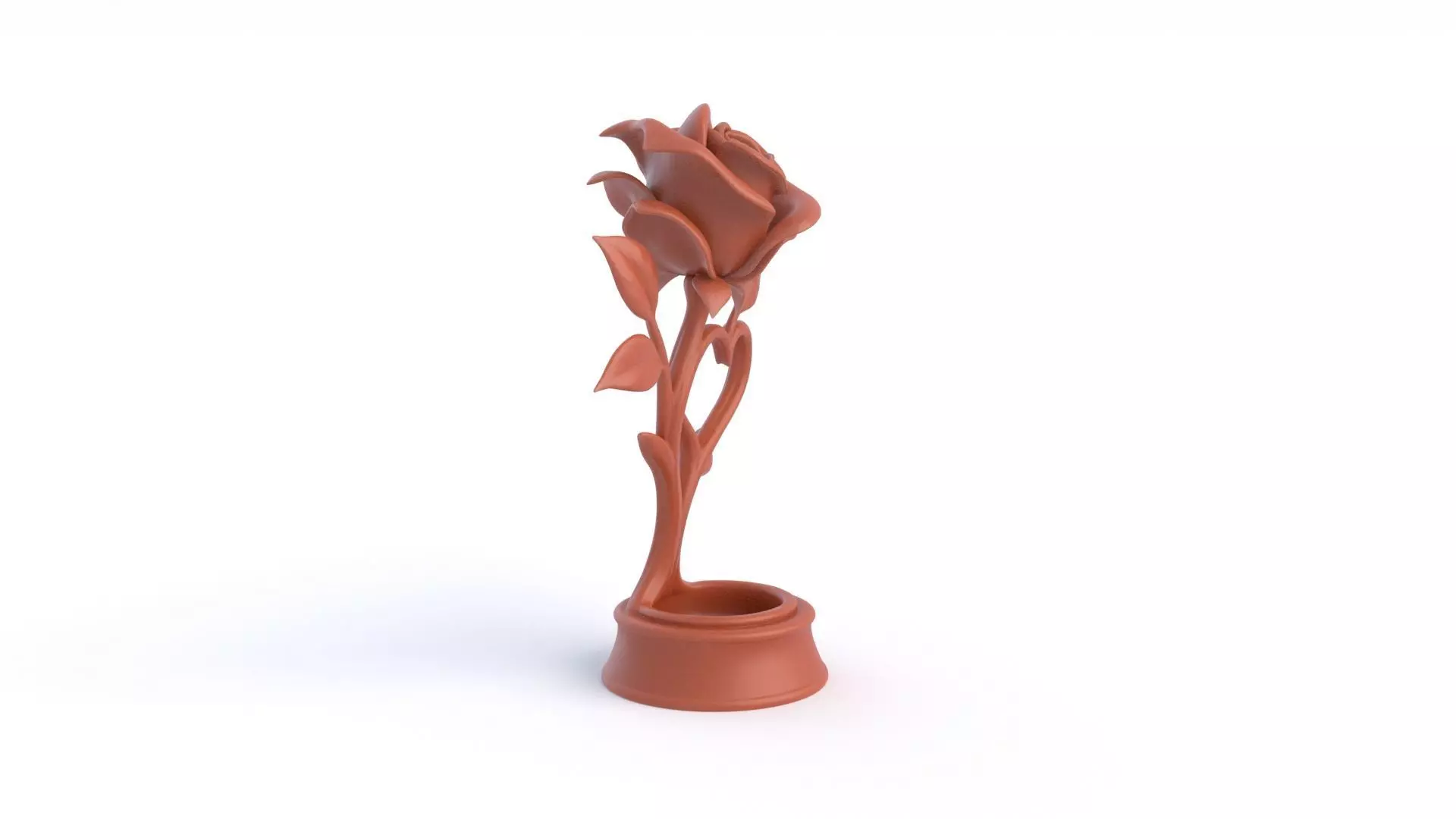 Rose Statue  3D print model_3