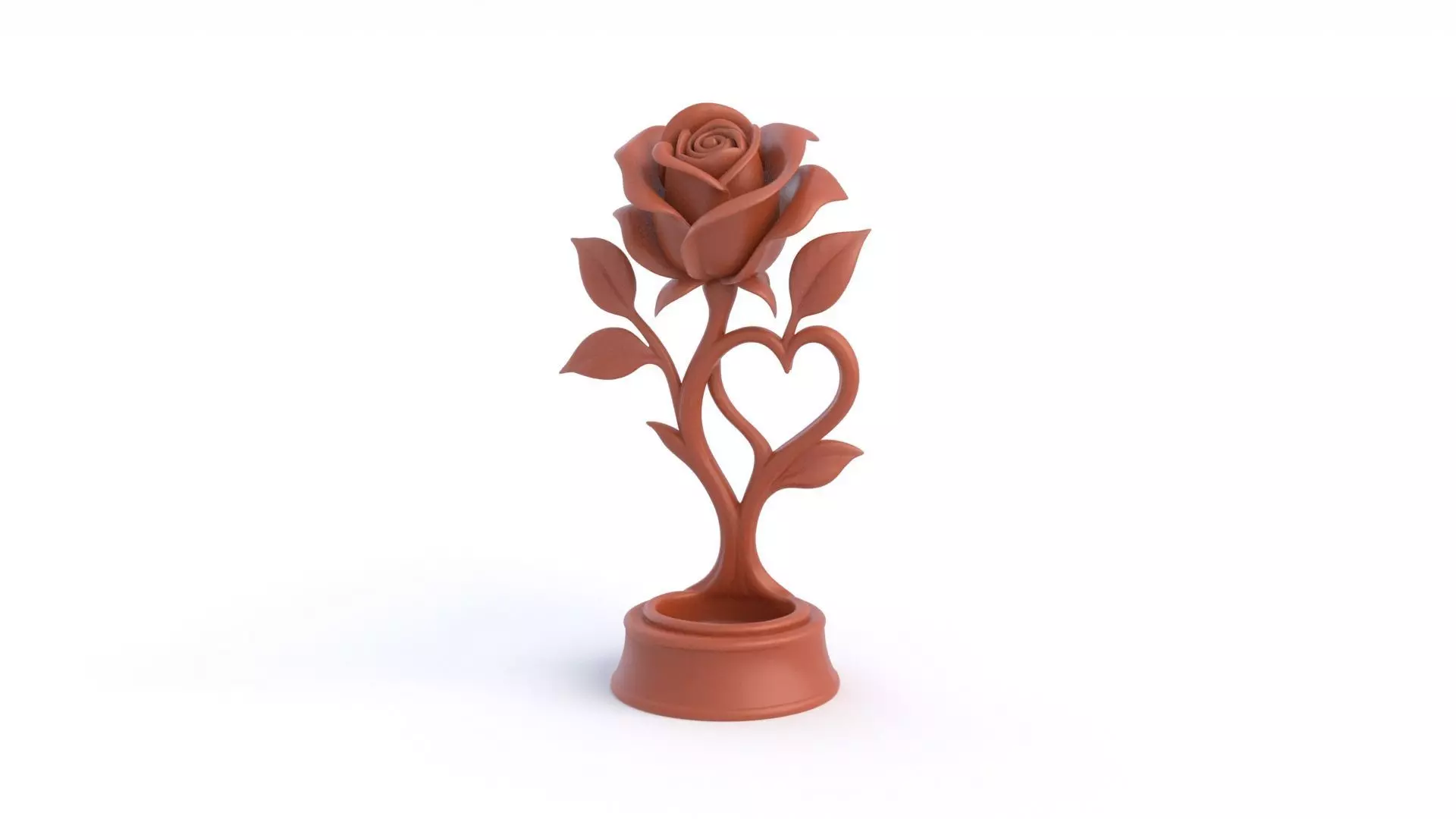 Rose Statue  3D print model_10