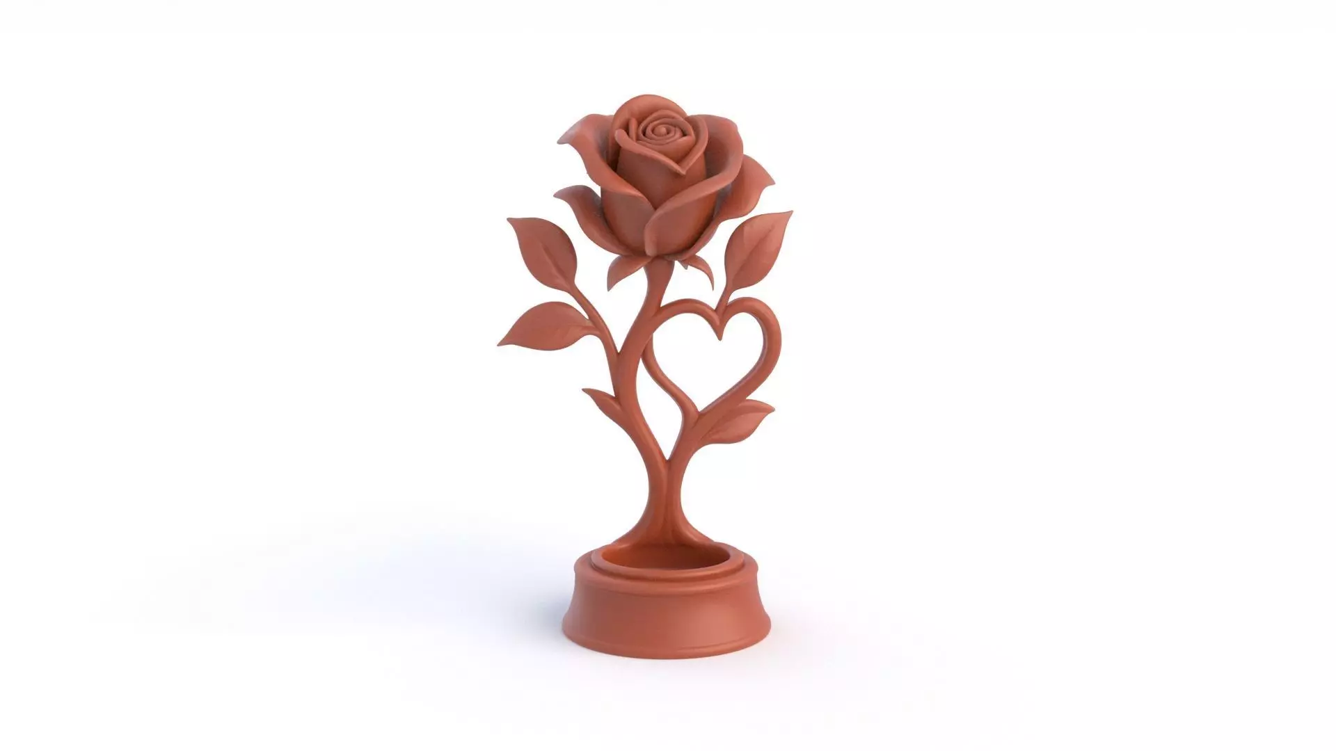 Rose Statue  3D print model_0