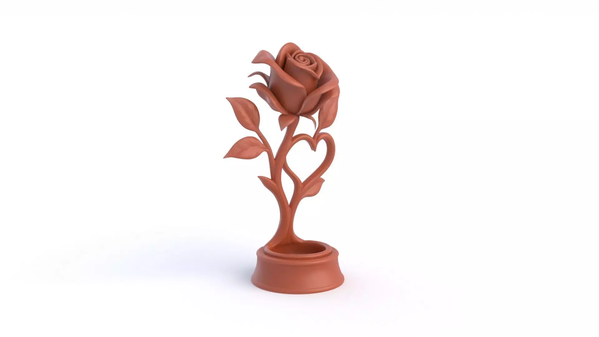 Rose Statue  3D print model_2
