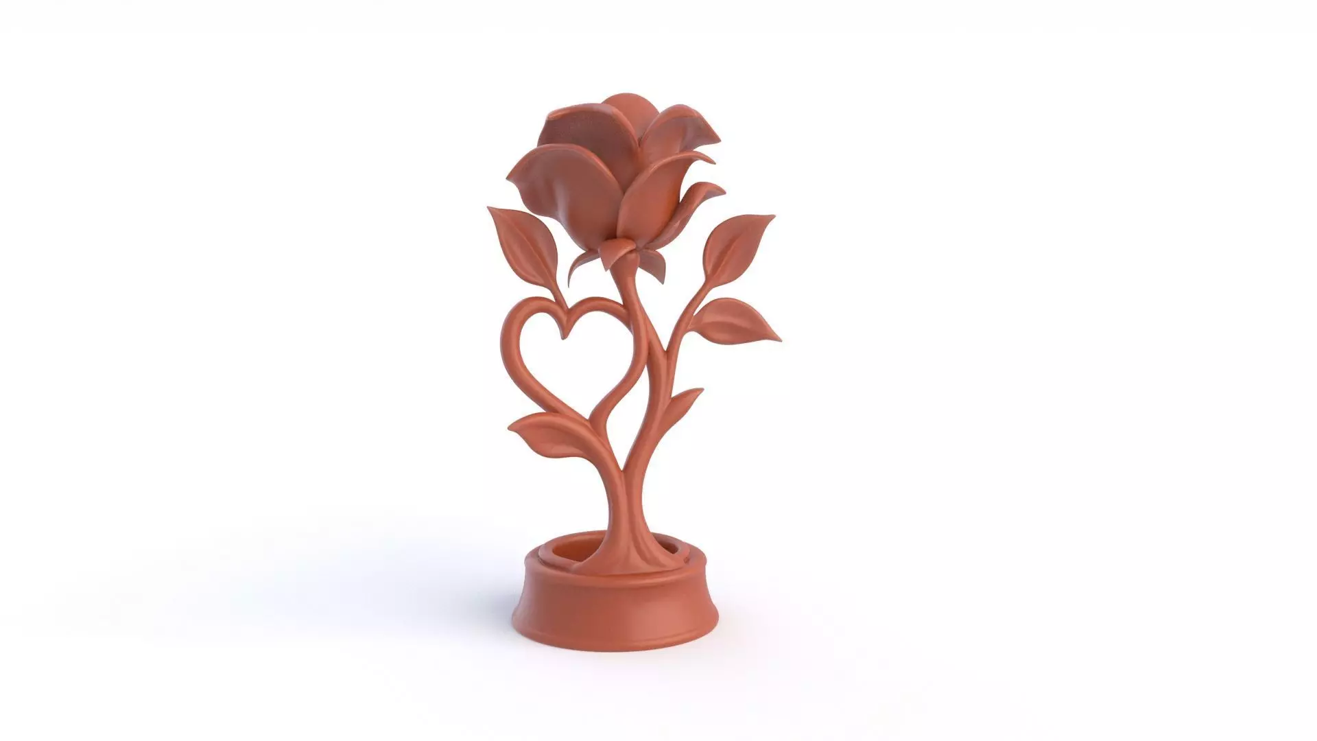 Rose Statue  3D print model_6