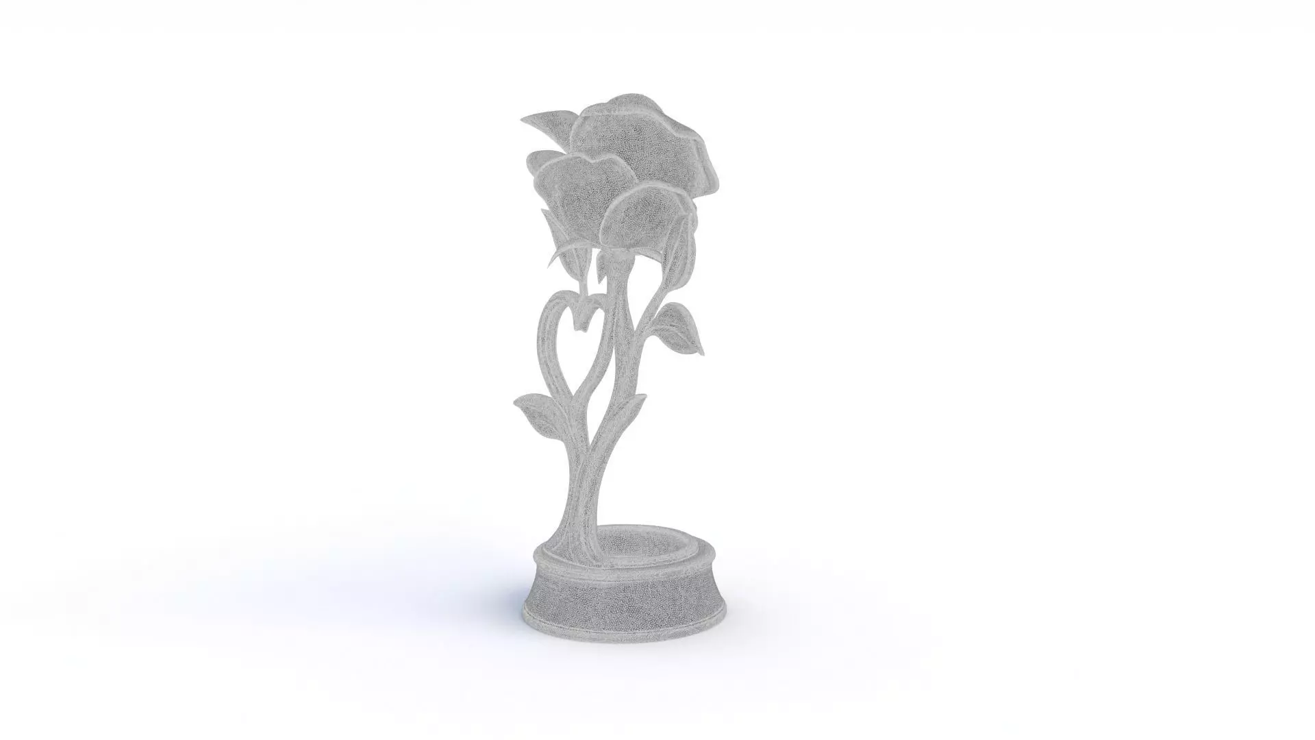 Rose Statue  3D print model_14