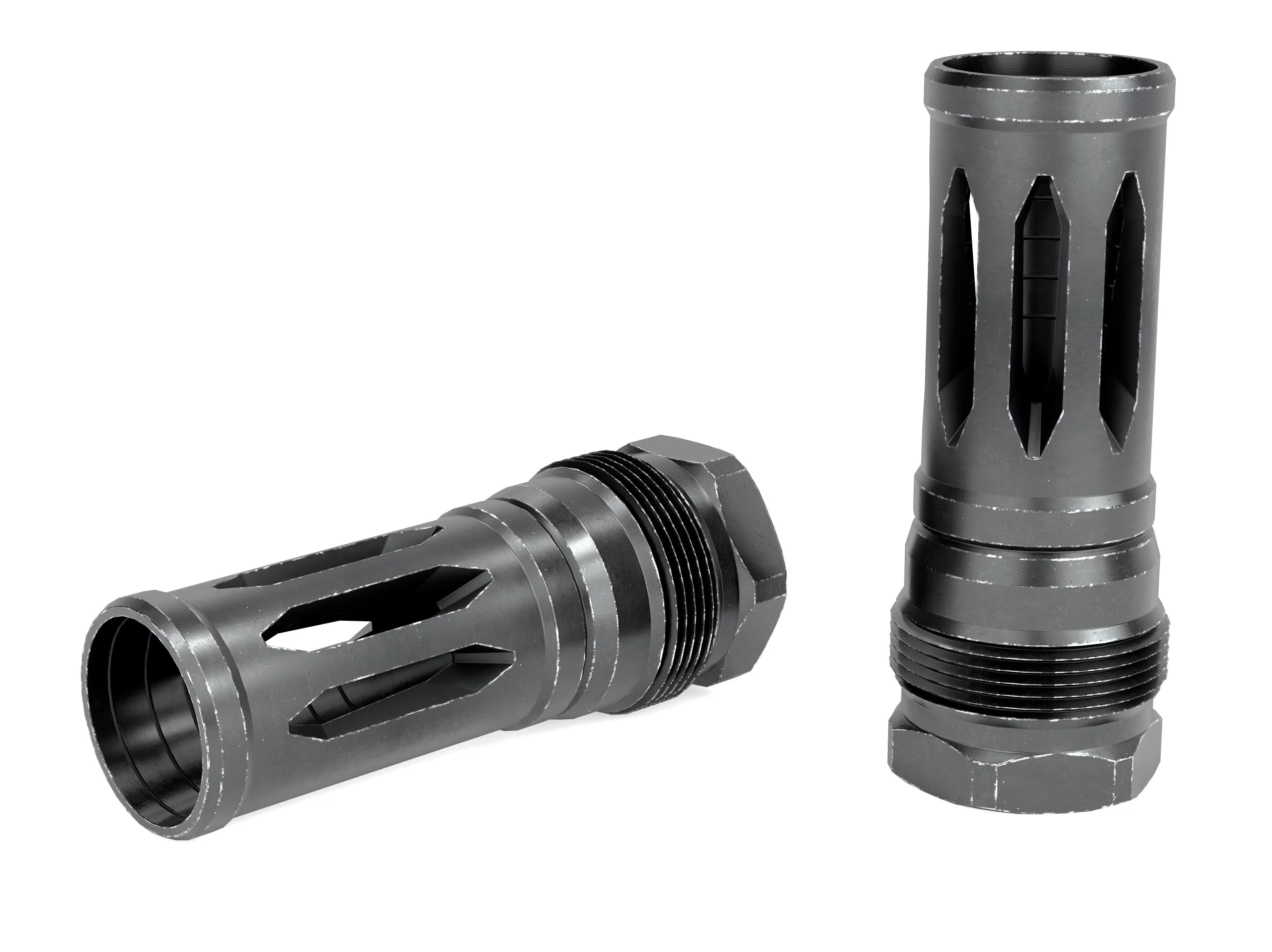Rearden MFG R2C Flash Hider Low-poly 3D model_2