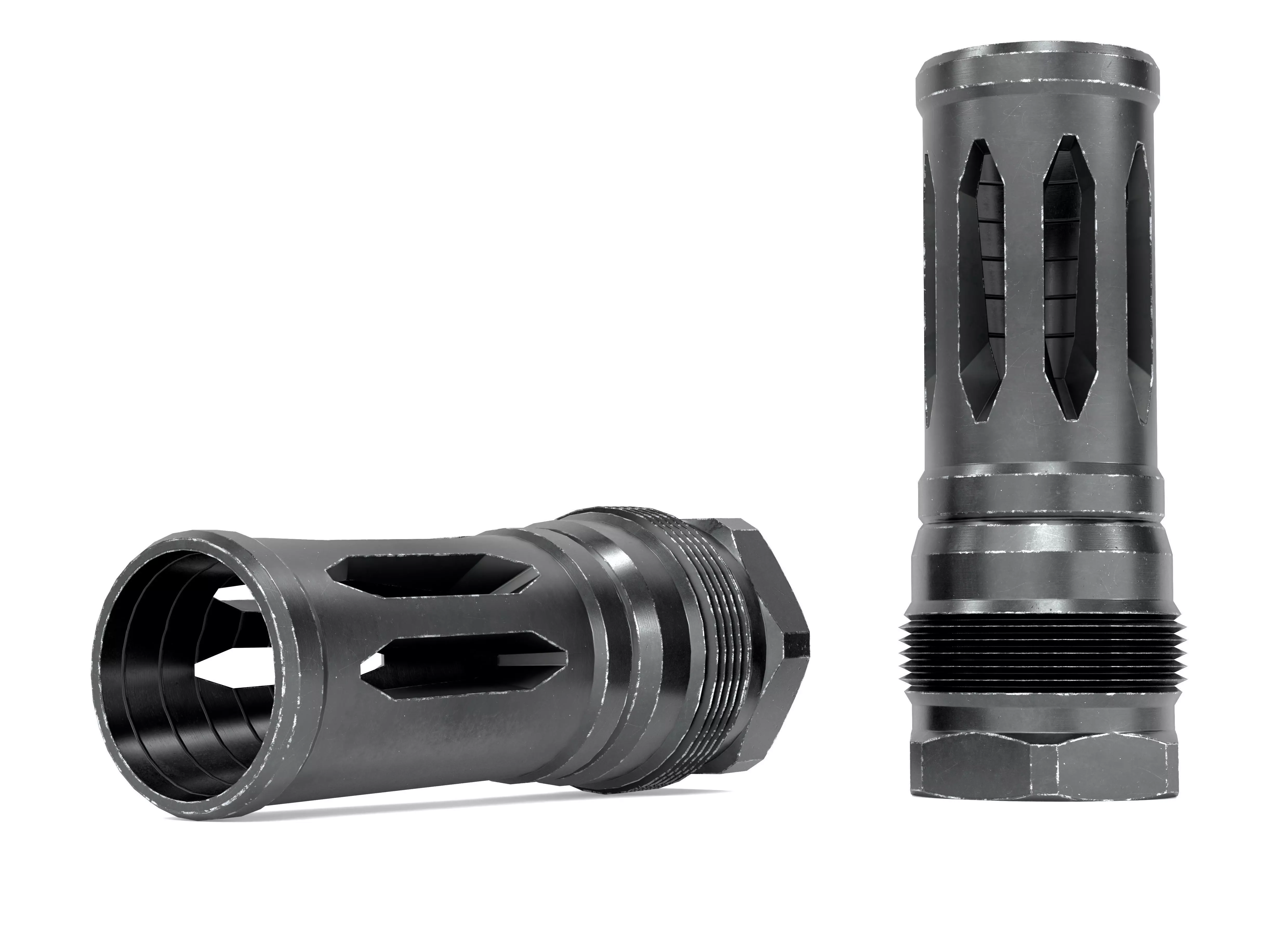 Rearden MFG R2C Flash Hider Low-poly 3D model_0