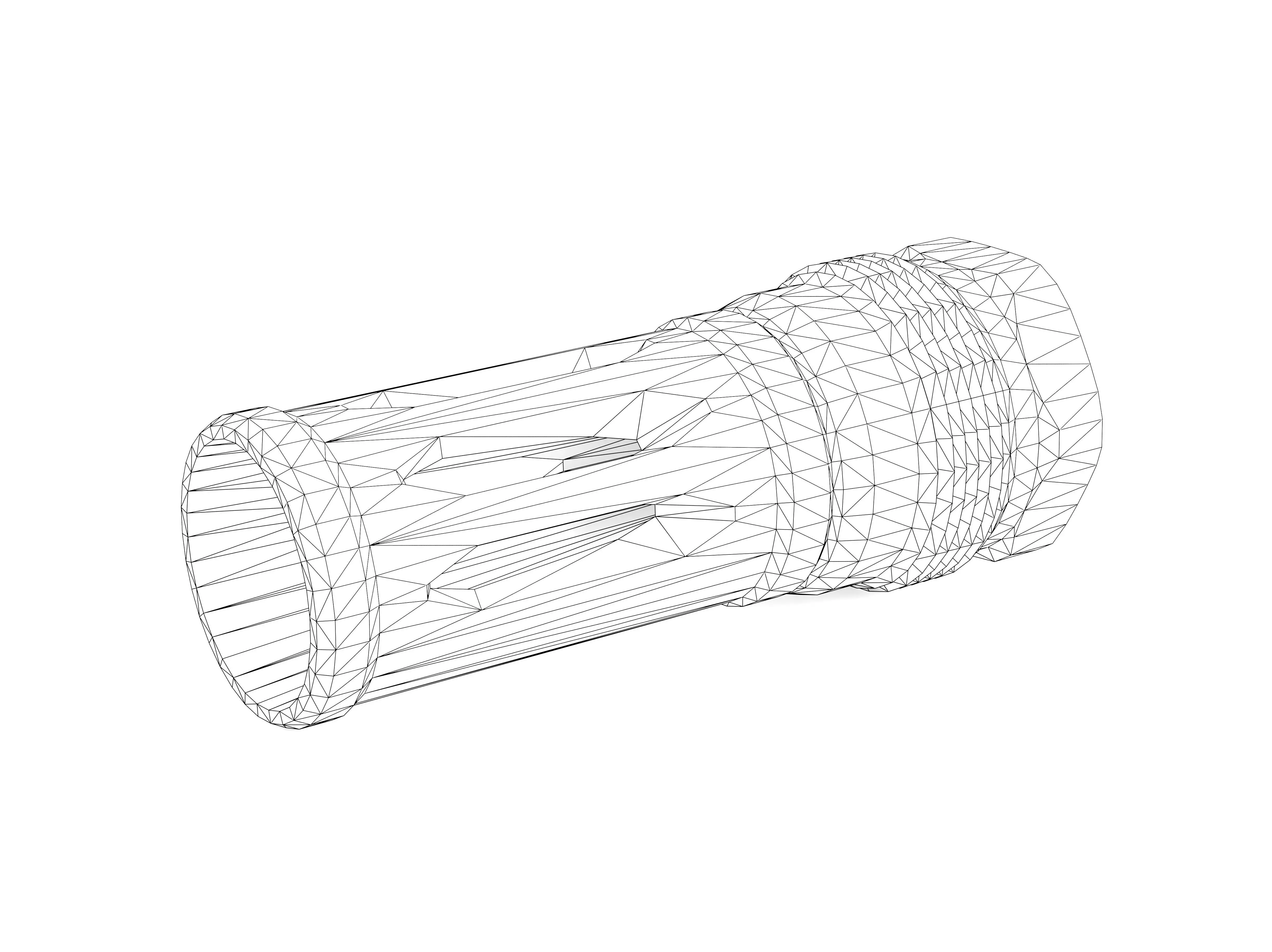 Rearden MFG R2C Flash Hider Low-poly 3D model_9