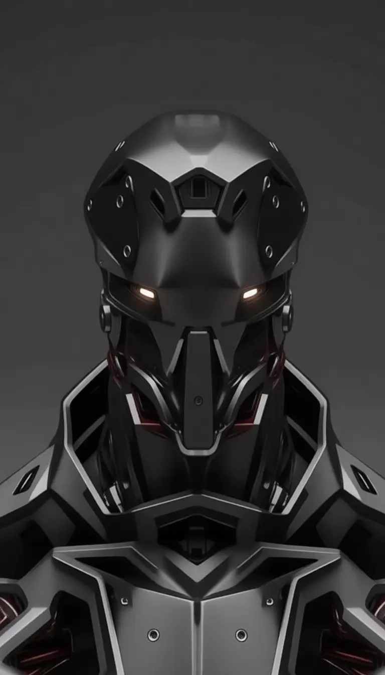 Cybernetic Titan Advanced Exoskeleton Warrior Low-Poly 3D Low-poly 3D model_2